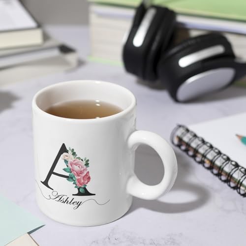Personalized Monogrammed Custom with | Customised Coffee Mug | 11 OZ