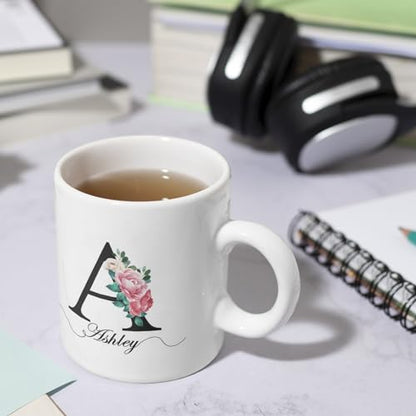 Personalized Monogrammed Custom with | Customised Coffee Mug | 11 OZ
