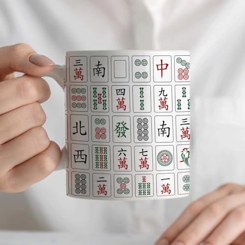 Mahjong Gifts for Women Gift Mah Jong Players | Ceramic Coffee Mug | 11 OZ