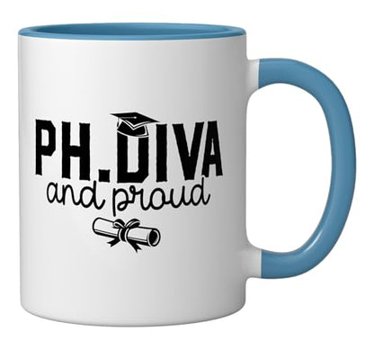 Ph Diva PhD Graduation Degree Doctor | Ceramic Coffee Mug | 11 OZ