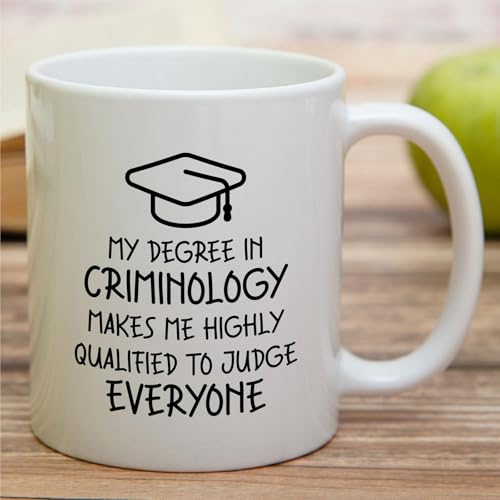 Funny Criminology Graduate Sarcastic or | Ceramic Coffee Mug | 11 OZ