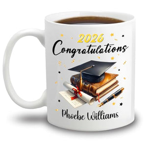 Customized Year Name Degree Graduate Unique | Customised Coffee Mug | 11 OZ
