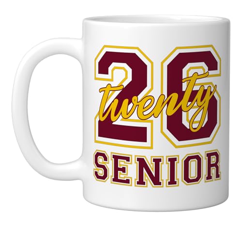 Class of 2026 Senior Graduation Varsity and | Ceramic Coffee Mug | 11 OZ