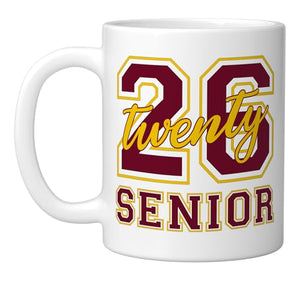 Class of 2026 Senior Graduation Varsity and | Ceramic Coffee Mug | 11 OZ