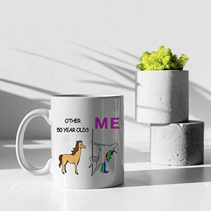 Funny 50th Birthday Gifts for Women 1972 50 | Ceramic Coffee Mug | 11 OZ