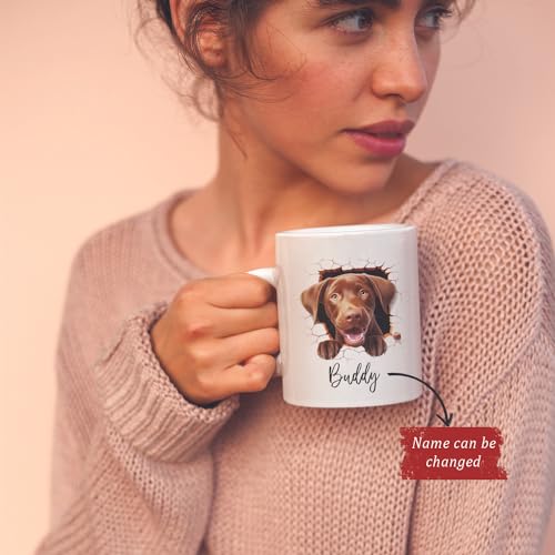 Customized Chocolate Labrador Retriever Dog | Customised Coffee Mug | 11 OZ