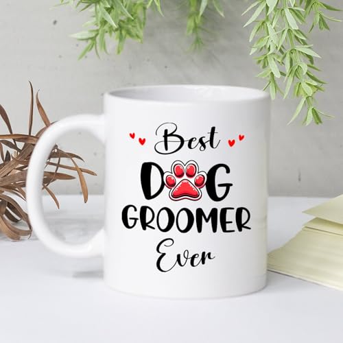 Personalized Dog Groomer Best Ever Teacup | Customised Coffee Mug | 11 OZ