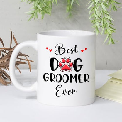 Personalized Dog Groomer Best Ever Teacup | Customised Coffee Mug | 11 OZ