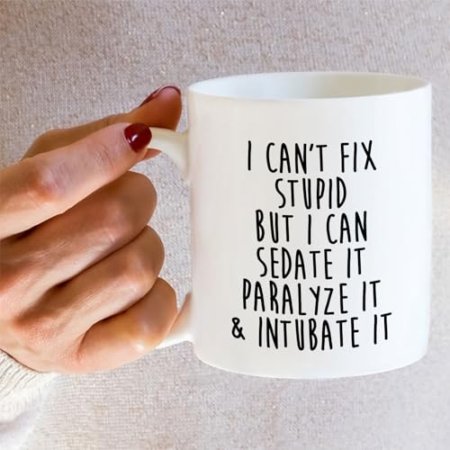 Funny Paramedic or I Can Sedate It Paralyze | Ceramic Coffee Mug | 11 OZ