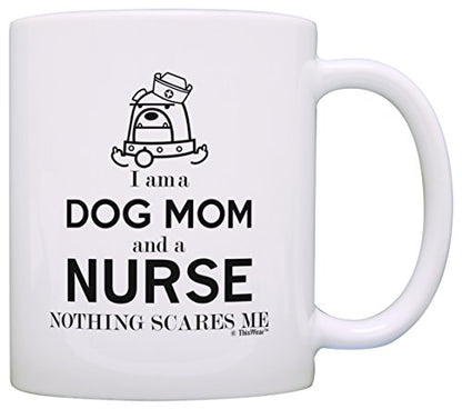 ThisWear Graduation Gifts for Nurse I am a Dog | Ceramic Coffee Mug | 11 OZ
