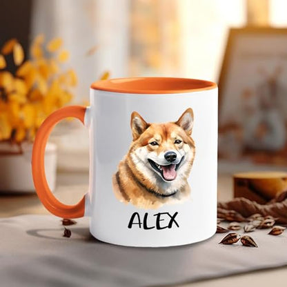 Personalized Shiba Inu Unique Dog | Customised Coffee Mug | 11 OZ