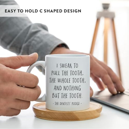 Dental School Graduation Gift I Swear to Pull | Ceramic Coffee Mug | 11 OZ