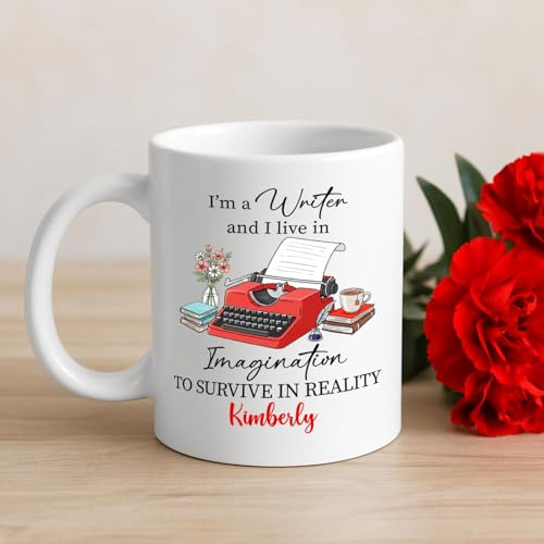 I m A Writer Live In Imagination To Survive | Customised Coffee Mug | 11 OZ
