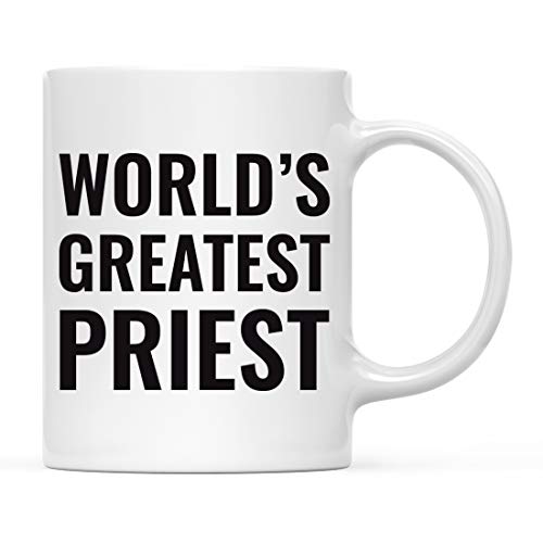 Gift for Men or Women World s Greatest Priest | Ceramic Coffee Mug | 11 OZ