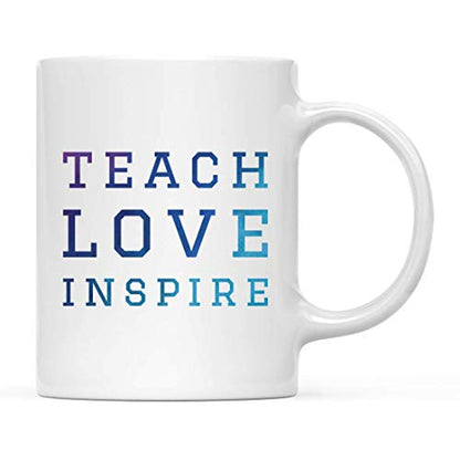 Teacher s Gift Teach Love Inspire 1-Pack Coach | Ceramic Coffee Mug | 11 OZ
