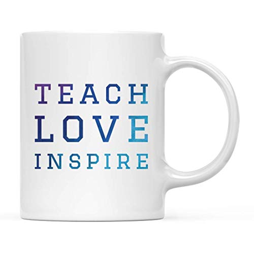 Teacher s Gift Teach Love Inspire 1-Pack Coach | Ceramic Coffee Mug | 11 OZ