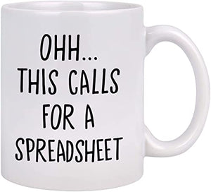 Funny for Office Excel Accountant Gifts This | Ceramic Coffee Mug | 11 OZ