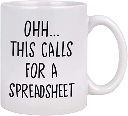 Funny for Office Excel Accountant Gifts This | Ceramic Coffee Mug | 11 OZ