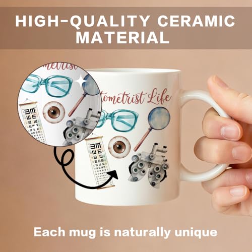 Optometrist Life Eye Doctor Glasses Chart | Ceramic Coffee Mug | 11 OZ