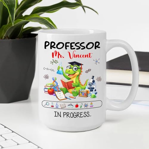 Personalized Cute Dinosaur Science Gift For | Customised Coffee Mug | 11 OZ