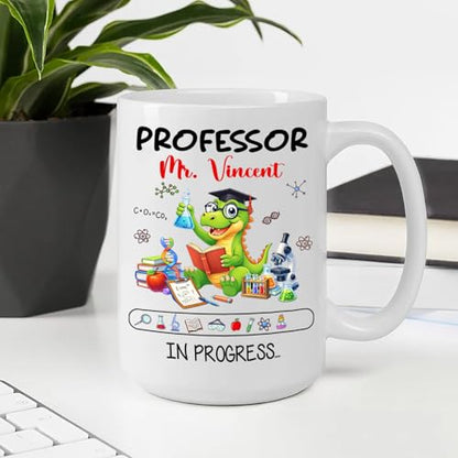 Personalized Cute Dinosaur Science Gift For | Customised Coffee Mug | 11 OZ