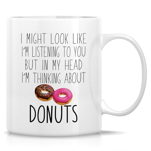 Funny Donut Lover Cute Gift or Humorous for | Ceramic Coffee Mug | 11 OZ