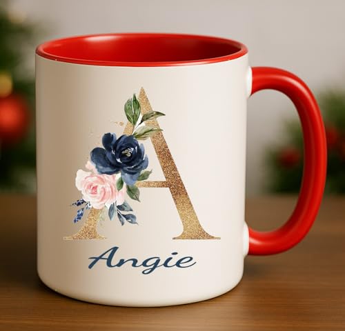 Unique Mom Gift with Name Angie Gifts Fun | Ceramic Coffee Mug | 11 OZ