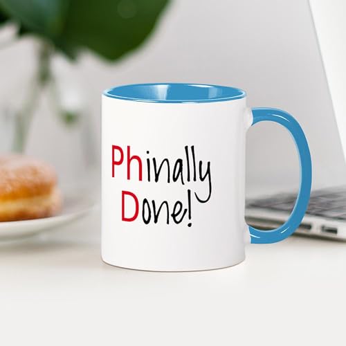 Phinally Done Phd Graduate Doctorate | Ceramic Coffee Mug | 11 OZ