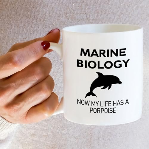Funny Marine Biologist My Life Has A Porpoise | Ceramic Coffee Mug | 11 OZ
