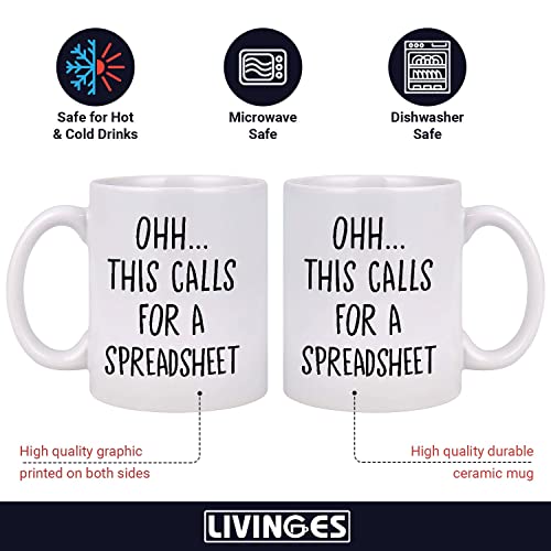 Funny for Office Excel Accountant Gifts This | Ceramic Coffee Mug | 11 OZ