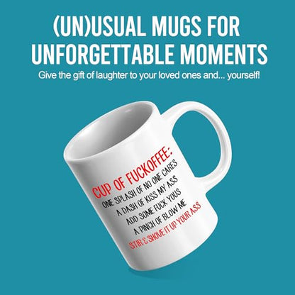 Fuckoffee Fuck Off Sarcastic Gifts to | Ceramic Coffee Mug | 11 OZ