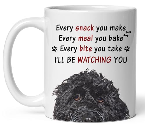 Funny Cockapoo Peeking Face Every Snack You | Ceramic Coffee Mug | 11 OZ