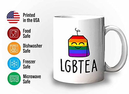 Bubble Hugs LGBT LGBTEA Lesbian LGBTQ | Ceramic Coffee Mug | 11 OZ