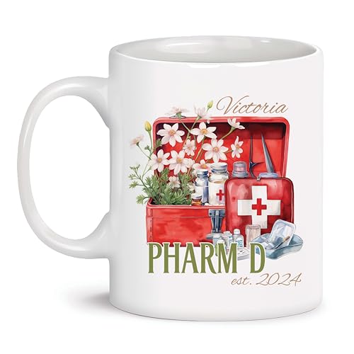 Customized Pharm D With Name And Year | Customised Coffee Mug | 11 OZ