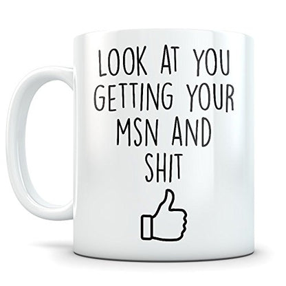 MSN Graduation Gifts Future Master of Science | Ceramic Coffee Mug | 11 OZ