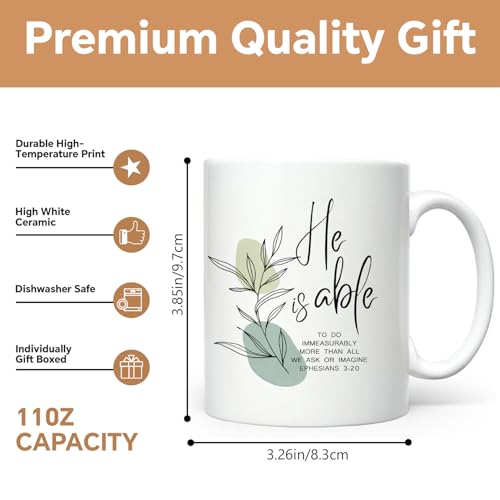 Christian Gifts for Women Inspiration Funny | Ceramic Coffee Mug | 11 OZ
