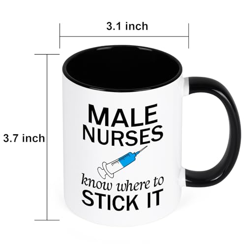 YHRJWN Nurse Gifts Male Nurses Week | Ceramic Coffee Mug | 11 OZ