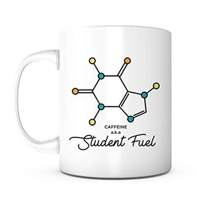 Student Fuel-Student Friend Gift For College | Ceramic Coffee Mug | 11 OZ