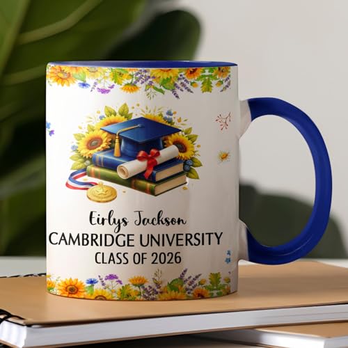Penguin Teacup Gift For Congrats Graduation | Customised Coffee Mug | 11 OZ