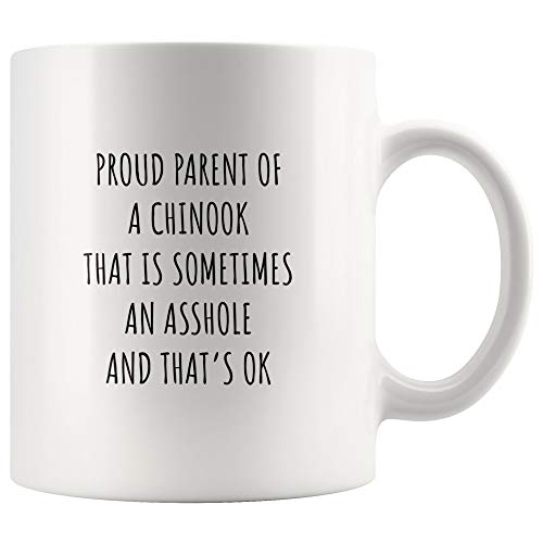 Chinook Dog Proud Parents Owner Gift | Ceramic Coffee Mug | 11 OZ