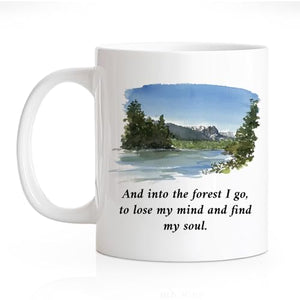 RZHV And Into The Forest I Go To Lose My Mind | Ceramic Coffee Mug | 11 OZ