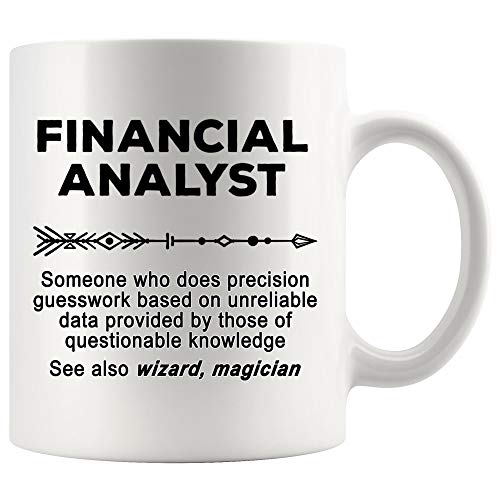 Financial Analyst Joke Gag Definition Meaning | Ceramic Coffee Mug | 11 OZ