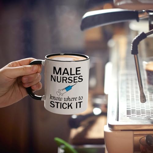 YHRJWN Nurse Gifts Male Nurses Week | Ceramic Coffee Mug | 11 OZ