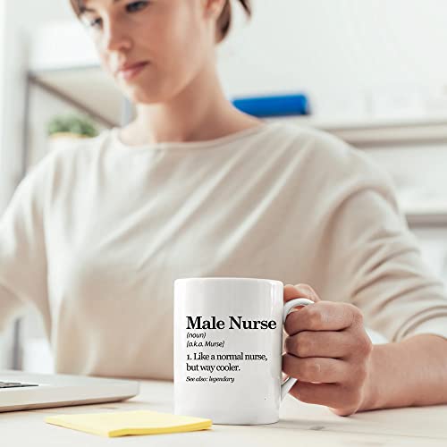 Male Nurse Definition Murse Like A Normal But | Ceramic Coffee Mug | 11 OZ