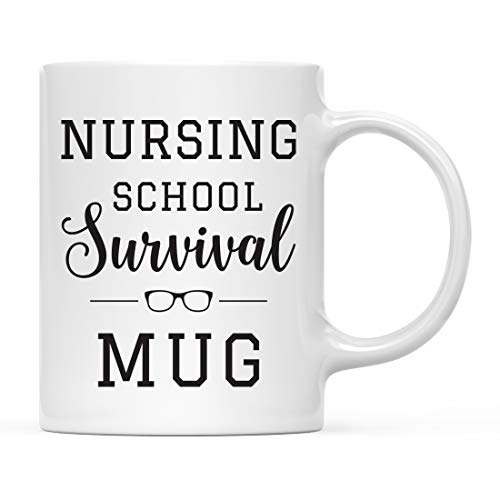 Graduation Gift Nursing School Survival 1-Pack | Ceramic Coffee Mug | 11 OZ