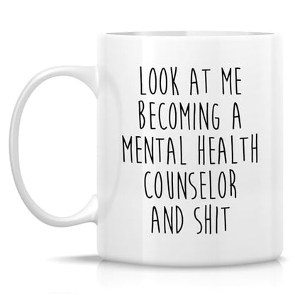 Funny Mental Health Counselor or Humorous Gift | Ceramic Coffee Mug | 11 OZ