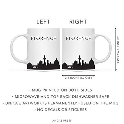 Tourist Travel Souvenir Gift Florence Italy | Ceramic Coffee Mug | 11 OZ