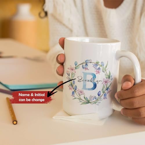 Custom Name And Initial Accent Or Letter | Customised Coffee Mug | 11 OZ