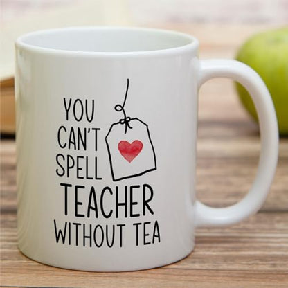 Funny Teacher Can t Spell Without or Holiday | Ceramic Coffee Mug | 11 OZ