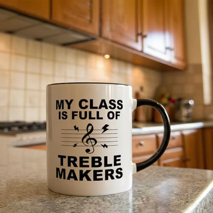 Funny Teacher Appreciation Gift for Music | Ceramic Coffee Mug | 11 OZ